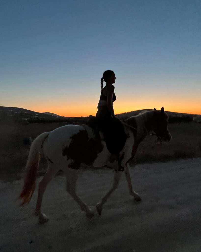 Photo by stam tsimtsili on June 30 2024. May be an image of 1 person riding on a horse horse and pony