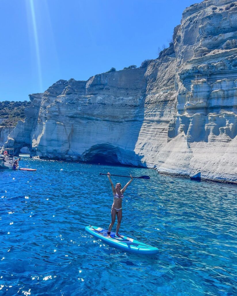 Photo by Elli Kokkinou on July 17 2024. May be an image of 1 person Lake Powell the Blue Grotto and coast