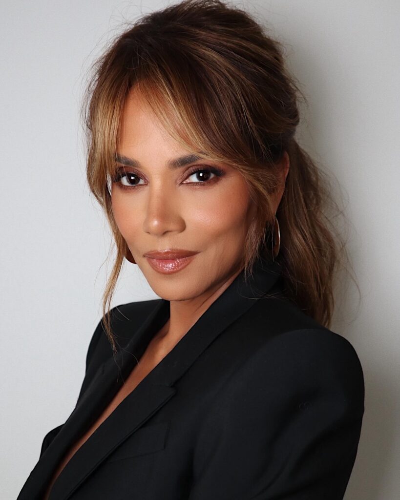 Photo by Halle Berry on May 14 2024. May be an image of one or more people blonde hair and makeup