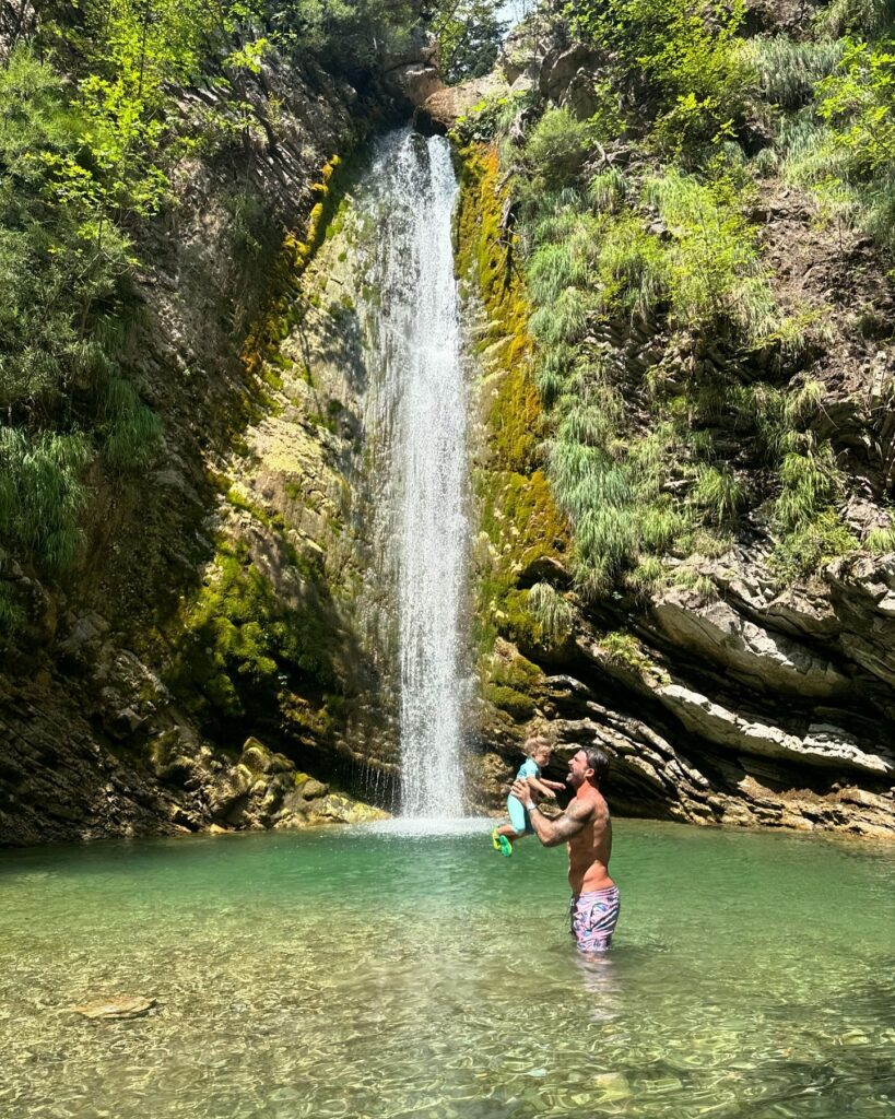 Photo by Dimitris alexandrou on August 07 2024. May be an image of 2 people and waterfall